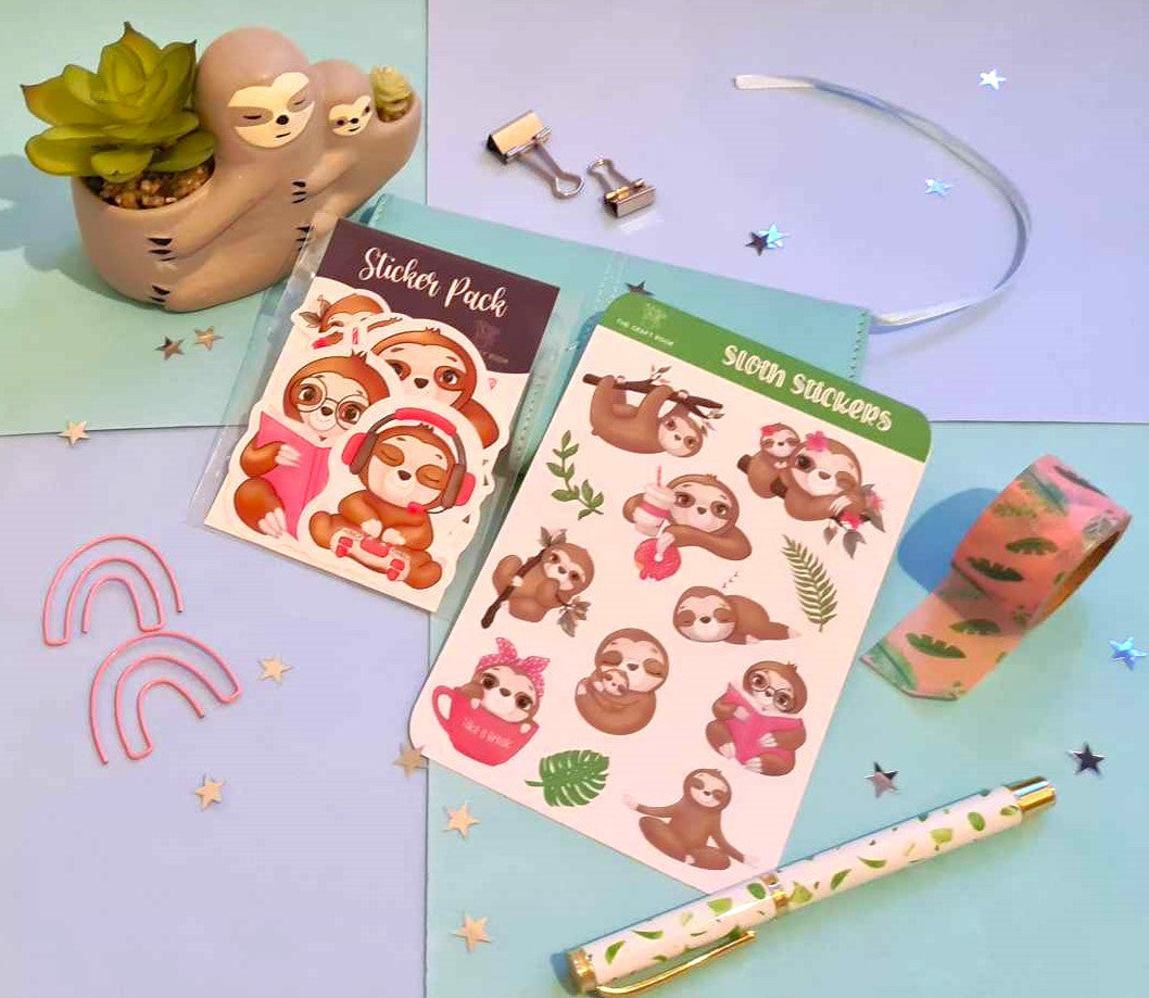 Sloth Sticker Sheet