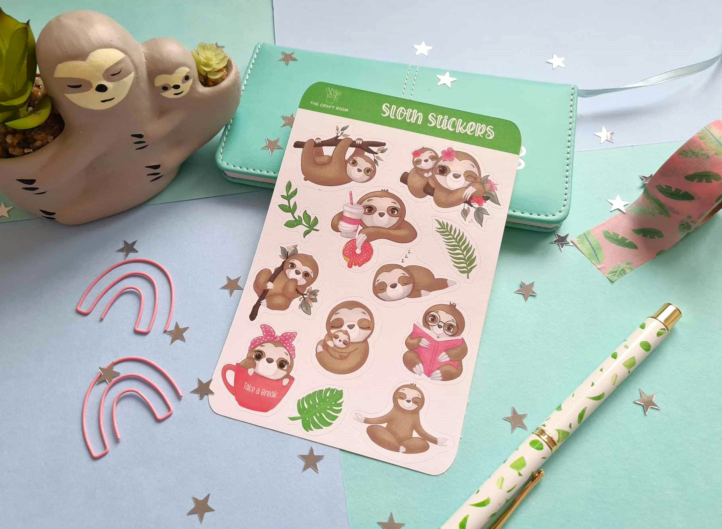 Sloth Sticker Sheet
