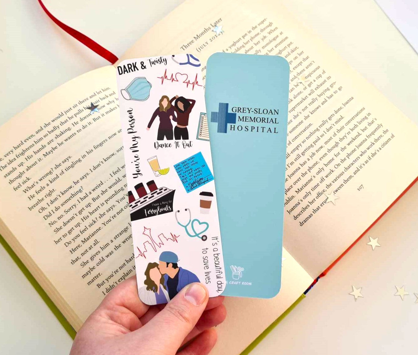 Greys Anatomy Themed Bookmark