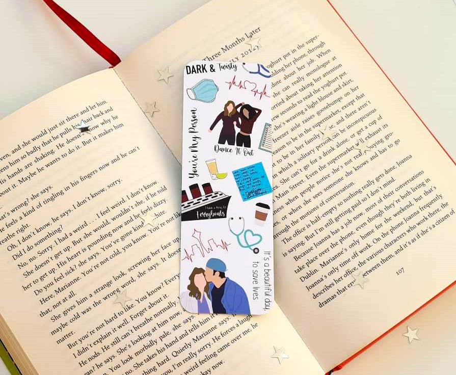 Greys Anatomy Themed Bookmark