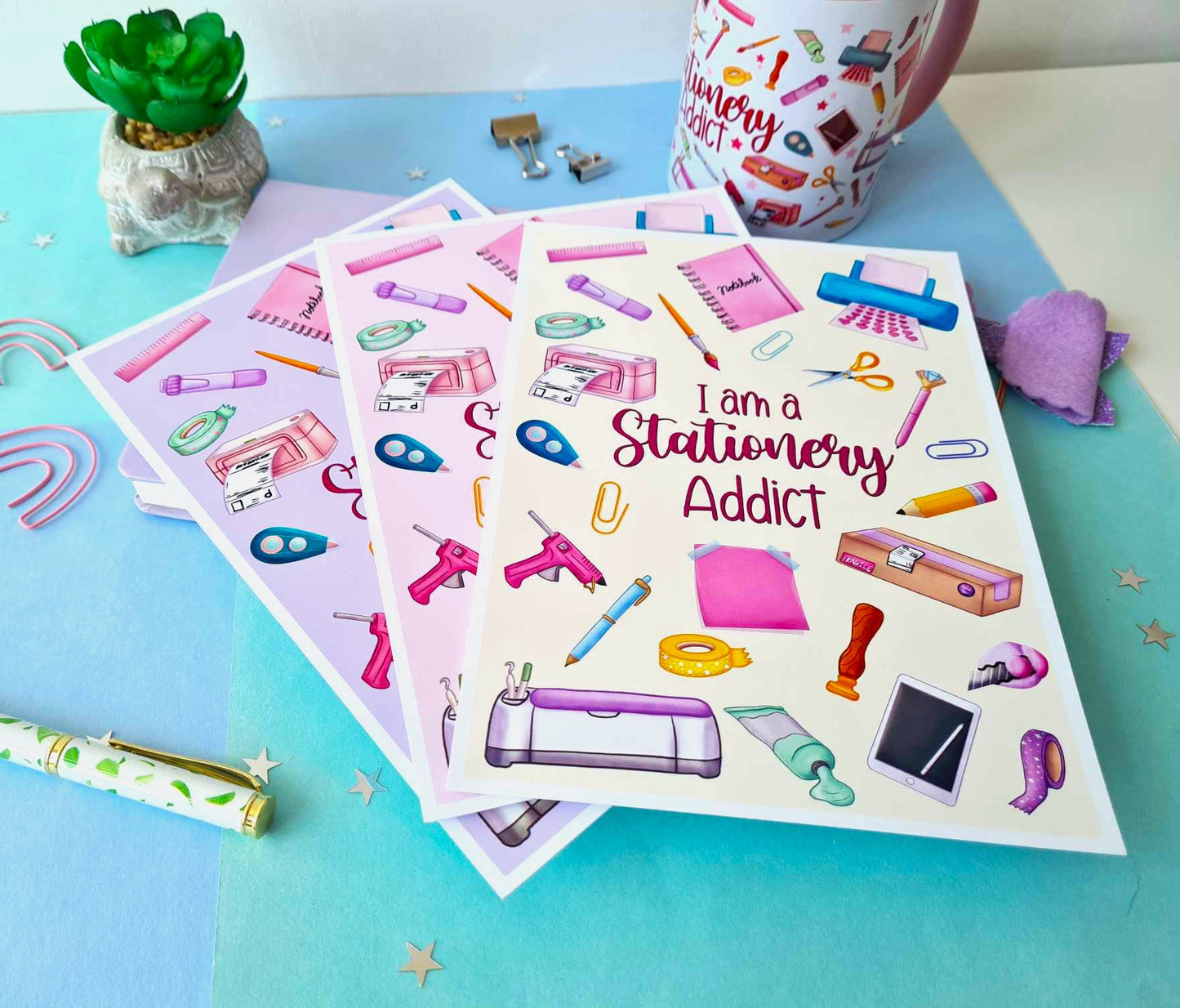 Stationery Addict A5 Art Print