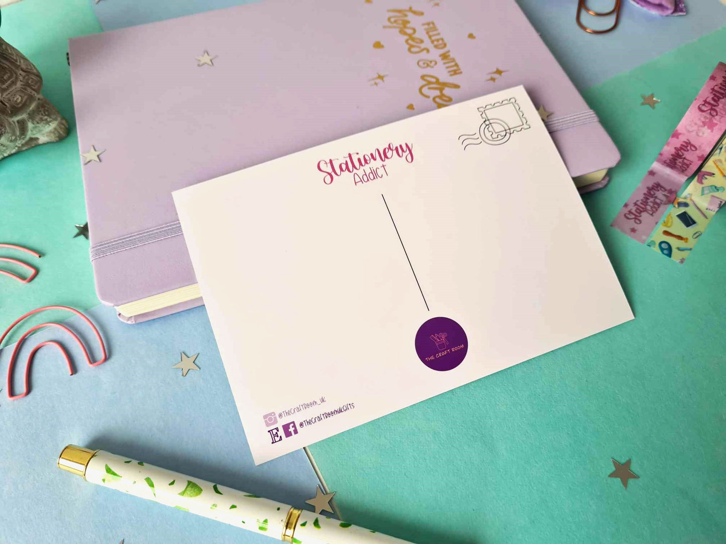 Stationery Addict Postcard