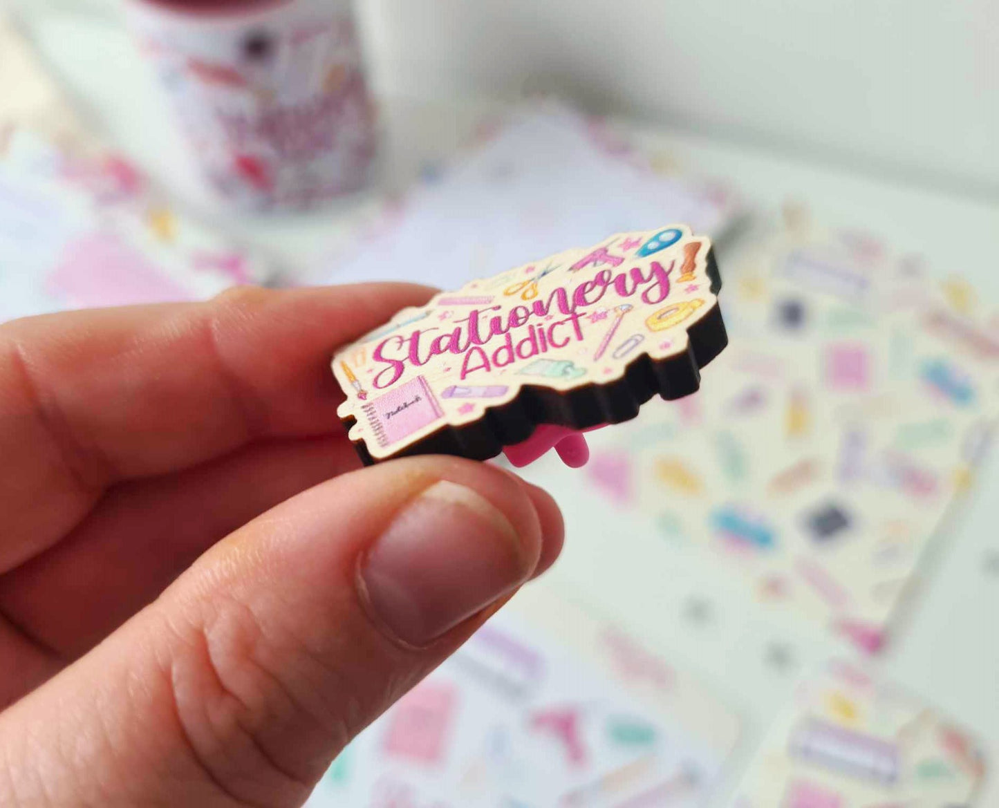 Stationery Addict Wooden Pin