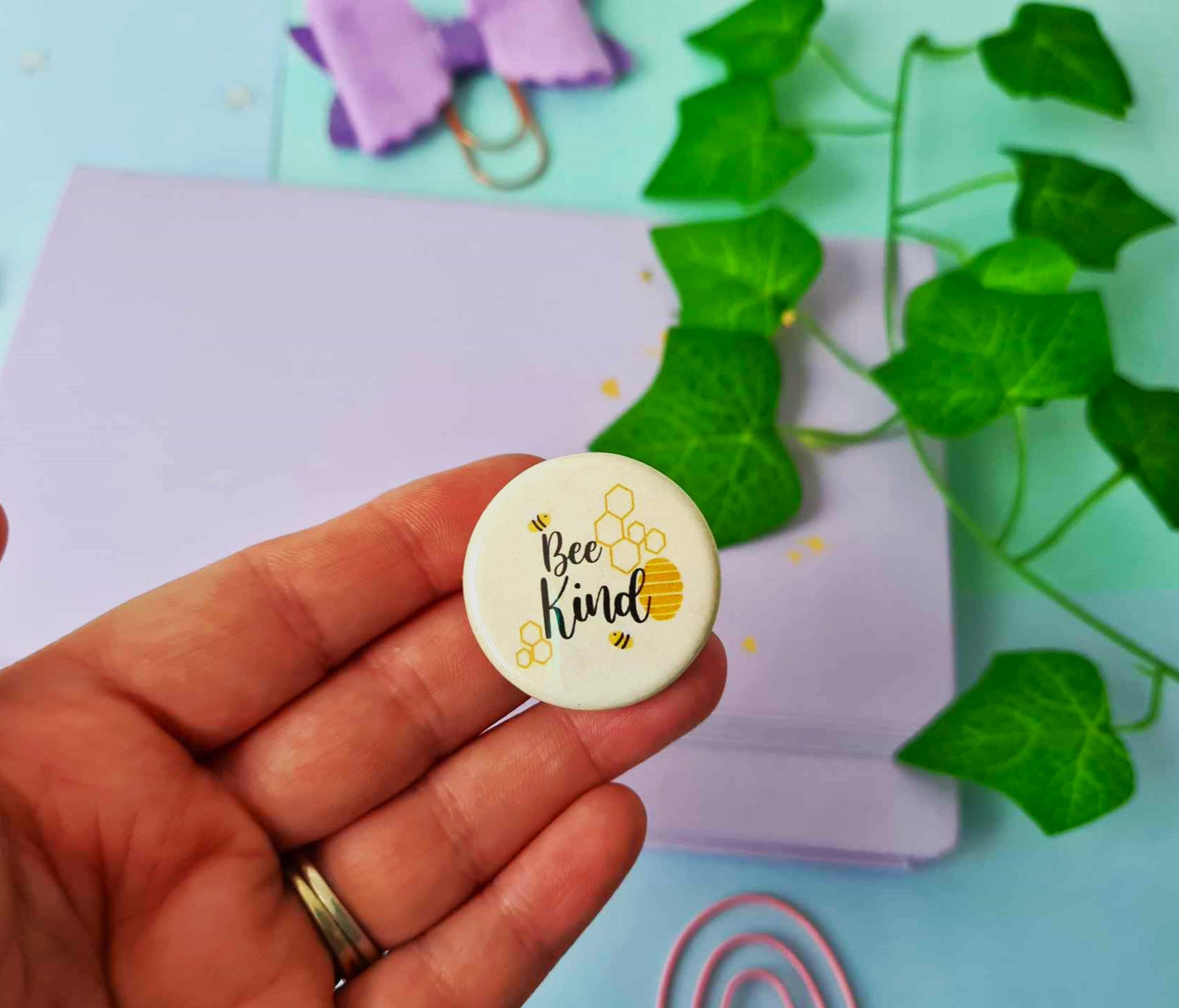 Bee Kind Button Badge