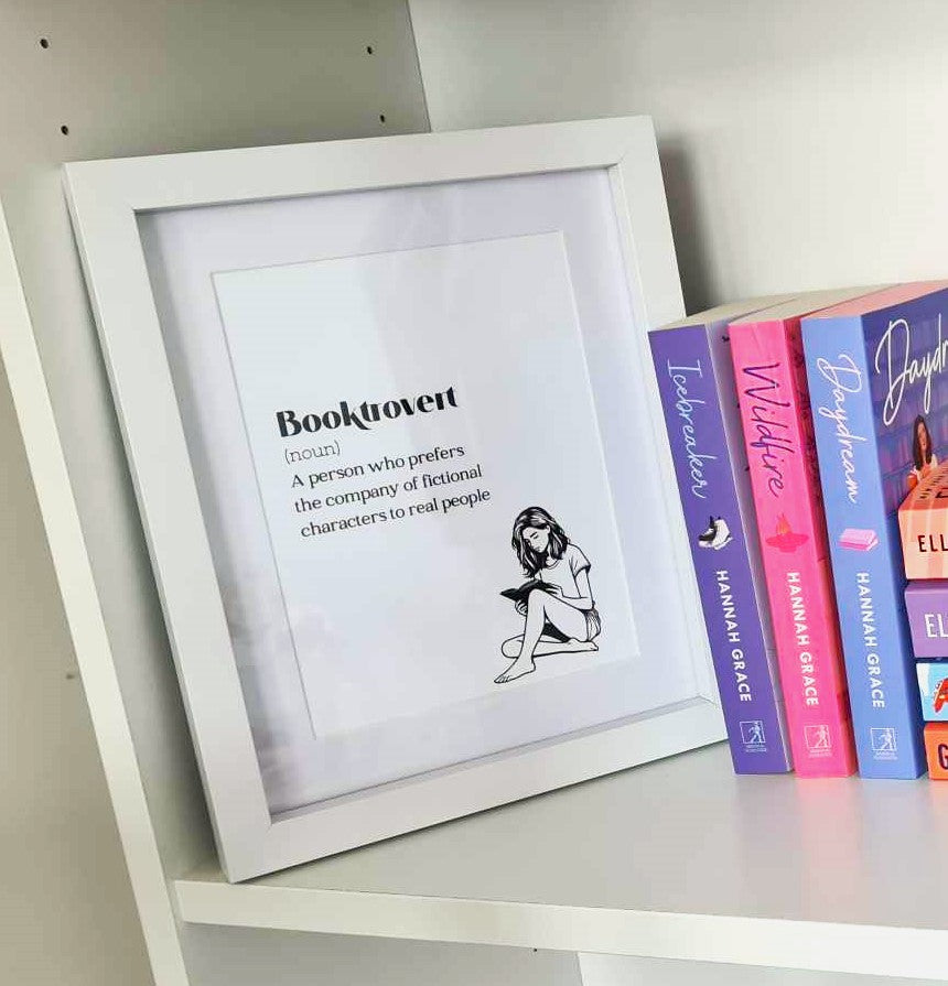 A5 Booktrovert Art Print