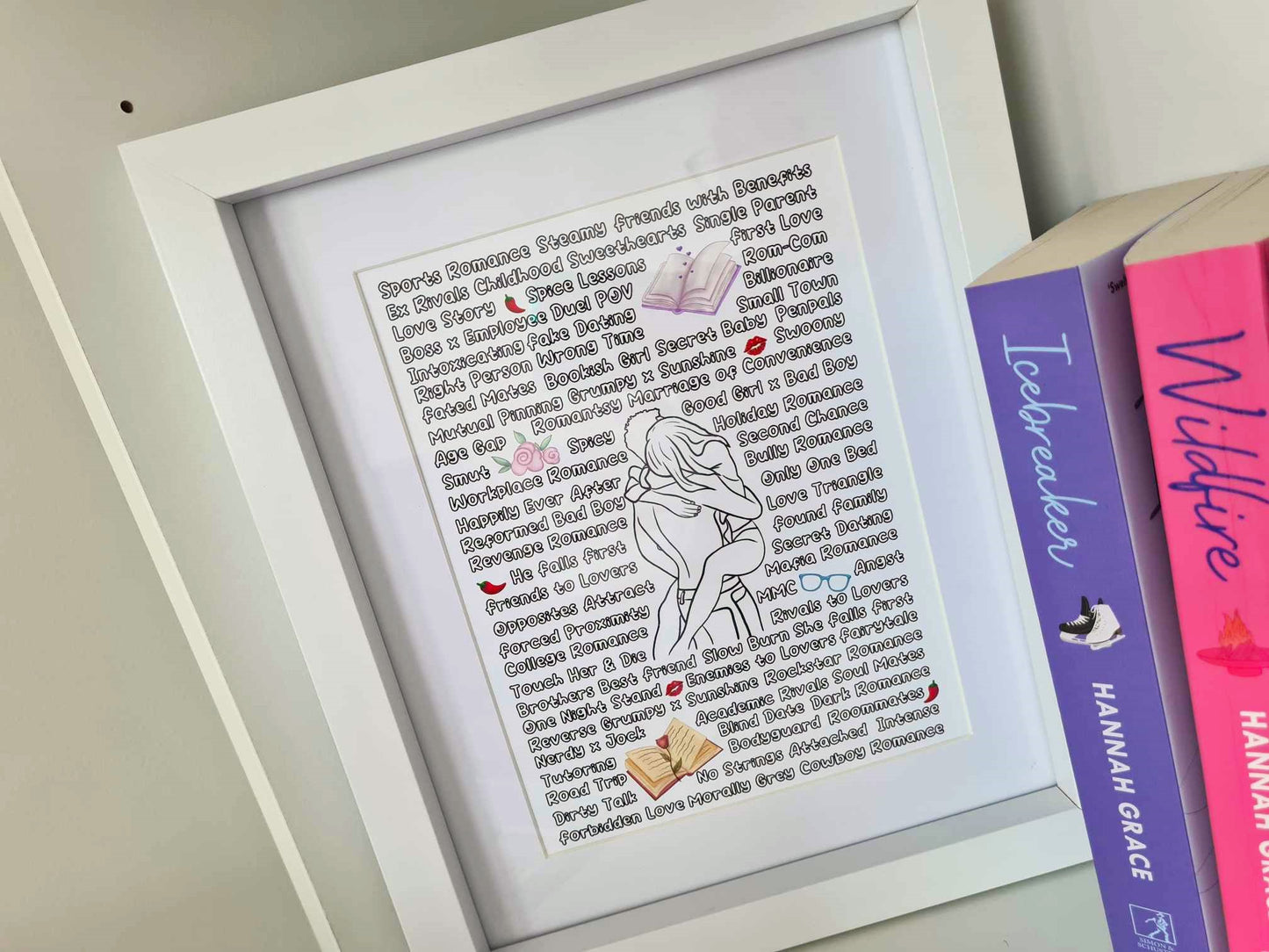 A5 Romance Trope Art Print