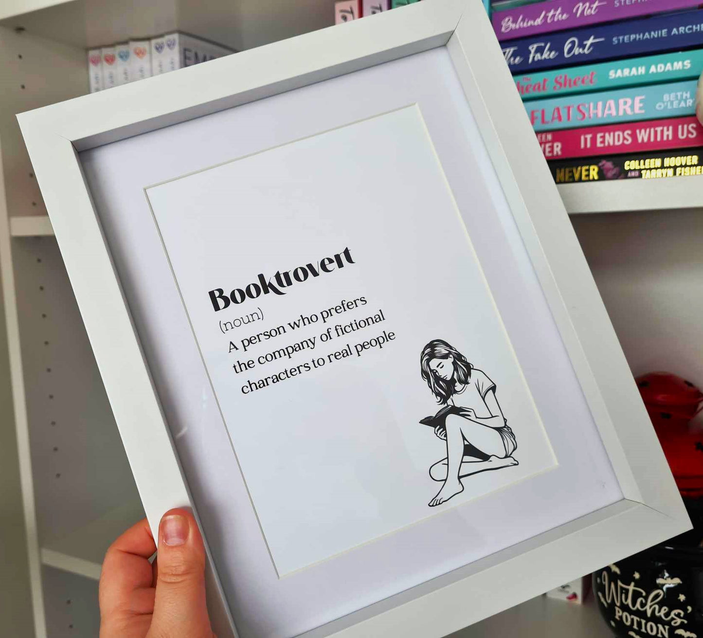 A5 Booktrovert Art Print