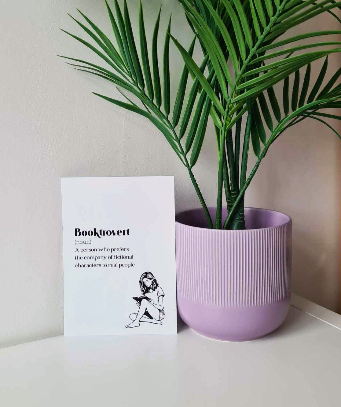 A5 Booktrovert Art Print