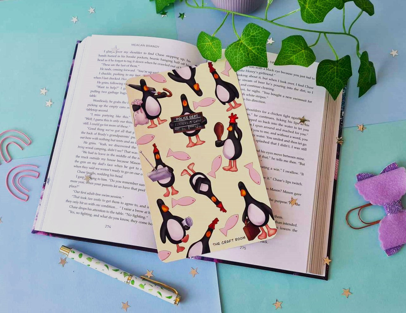 Evil Penguin Feathers Kindle Insert