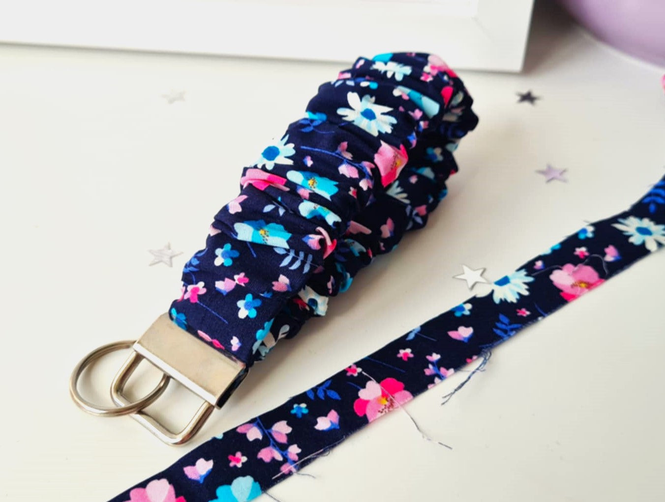 Ditsy Flower Scrunchie Wristlet