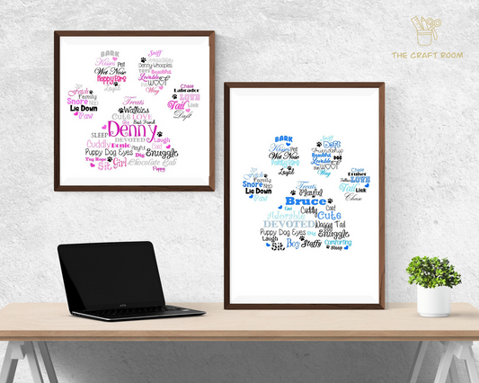 Personalised Pet Word Art Print