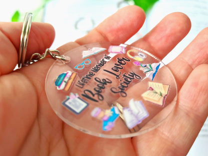 Book Lover Society Keychain