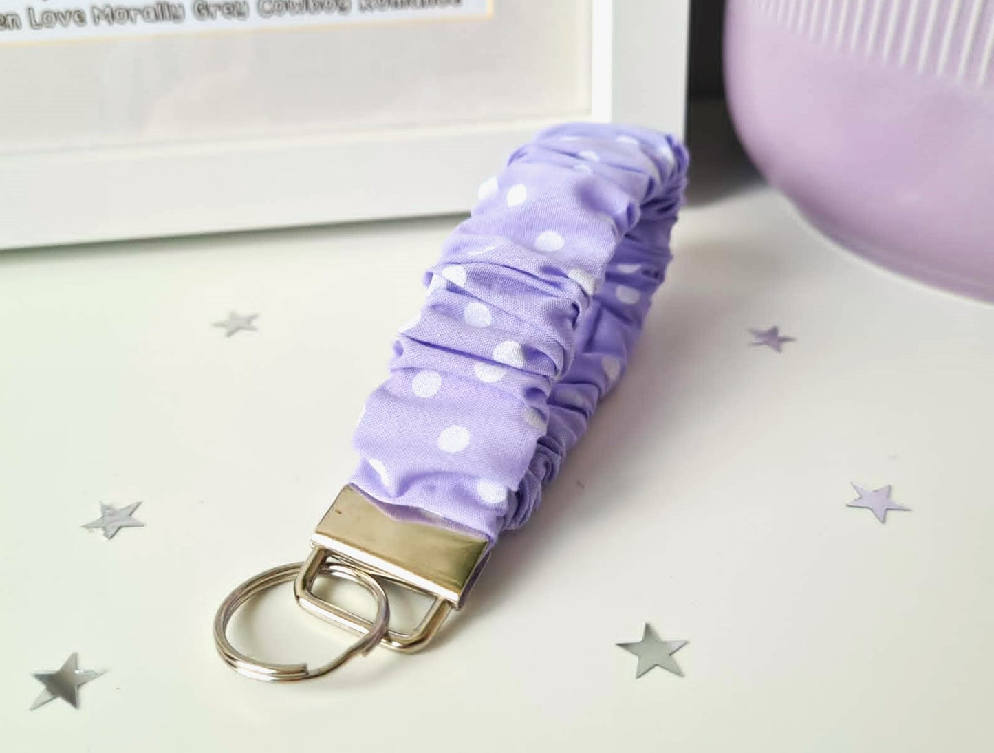 Pastel Spotty Scrunchie Wristlet