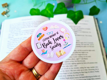 Book Lover Society Vinyl Sticker