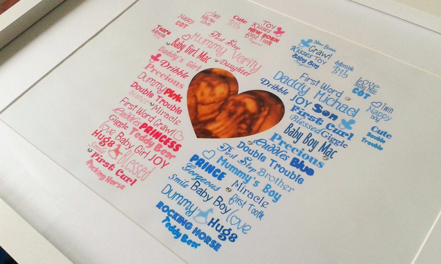 Personalised Baby Word Art Print