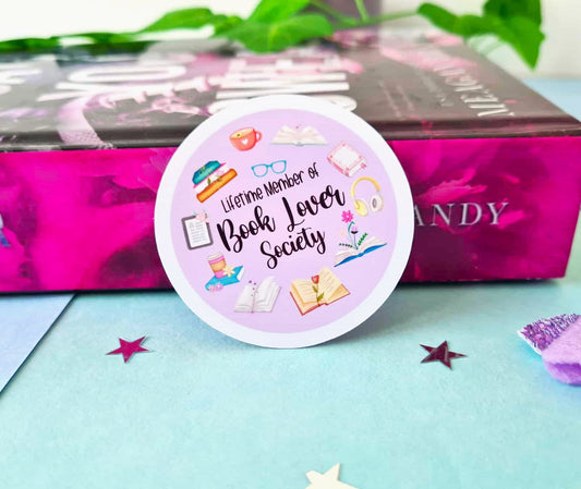 Book Lover Society Vinyl Sticker