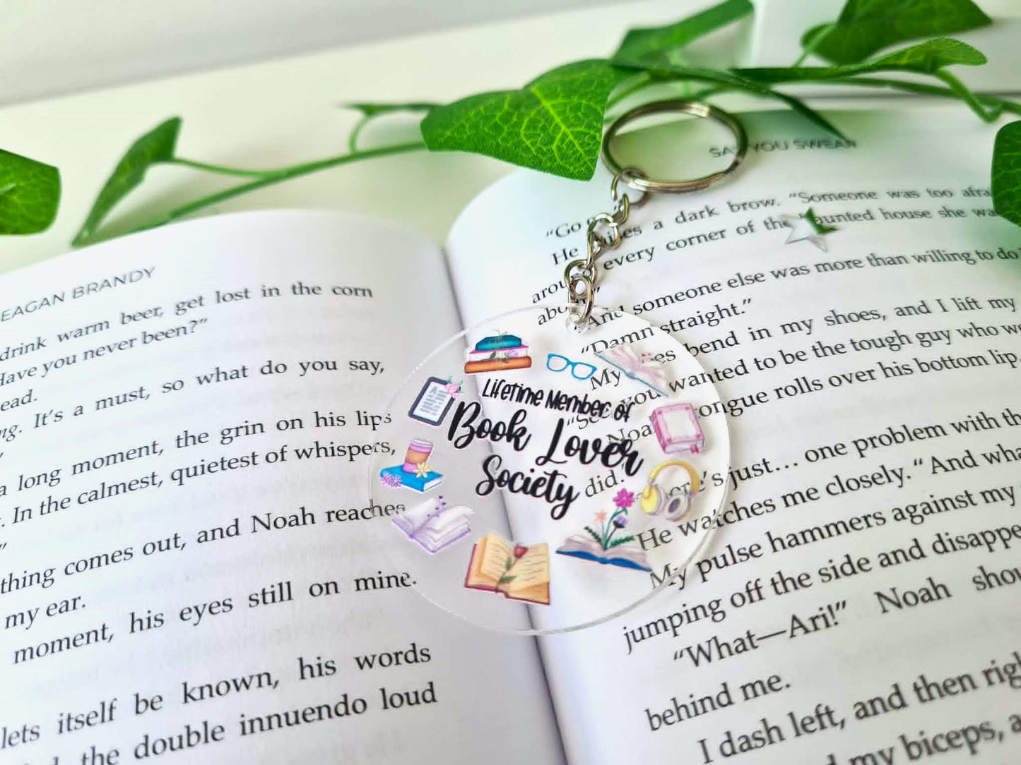 Book Lover Society Keychain