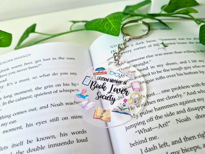 Book Lover Society Keychain