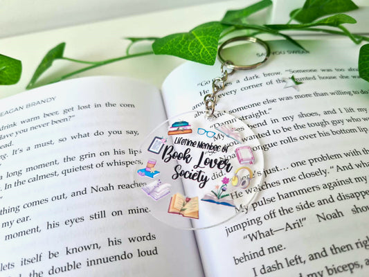 Book Lover Society Keychain