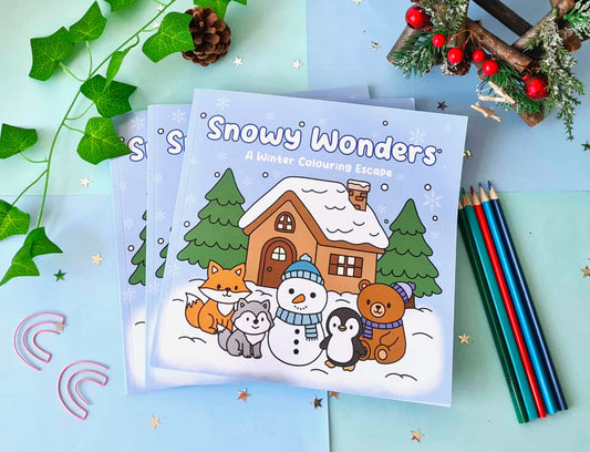 Snowy Wonder Colouring Book