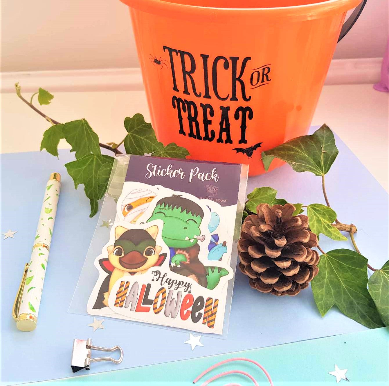 Halloween Dinosaur Sticker Pack