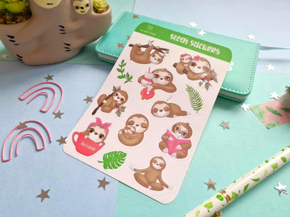 Sloth Sticker Sheet