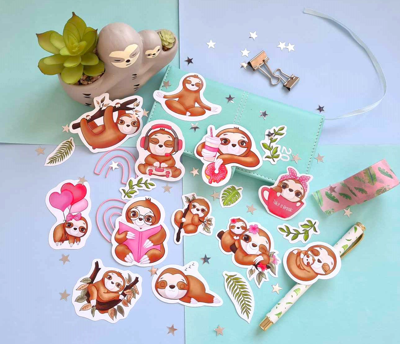 Sloth Sticker Pack