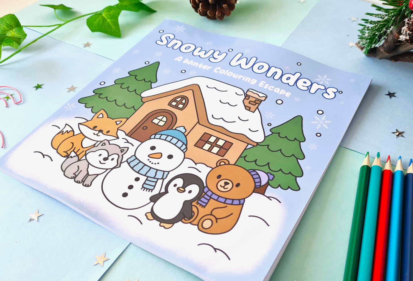 Snowy Wonder Colouring Book