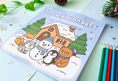Snowy Wonder Colouring Book