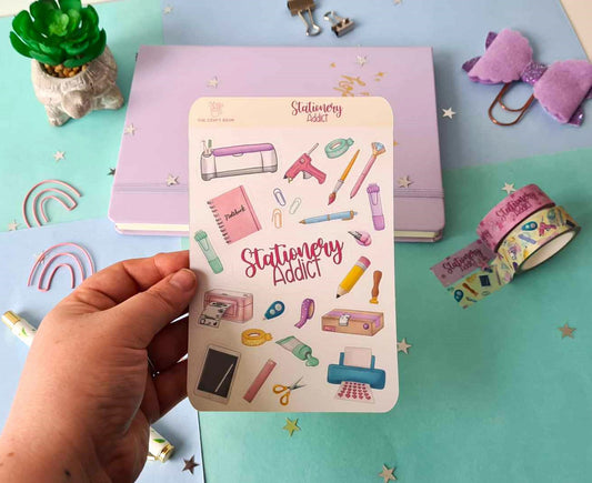 Stationery Addict Sticker Sheet