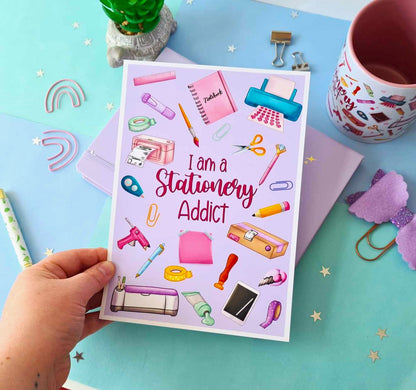 Stationery Addict A5 Art Print