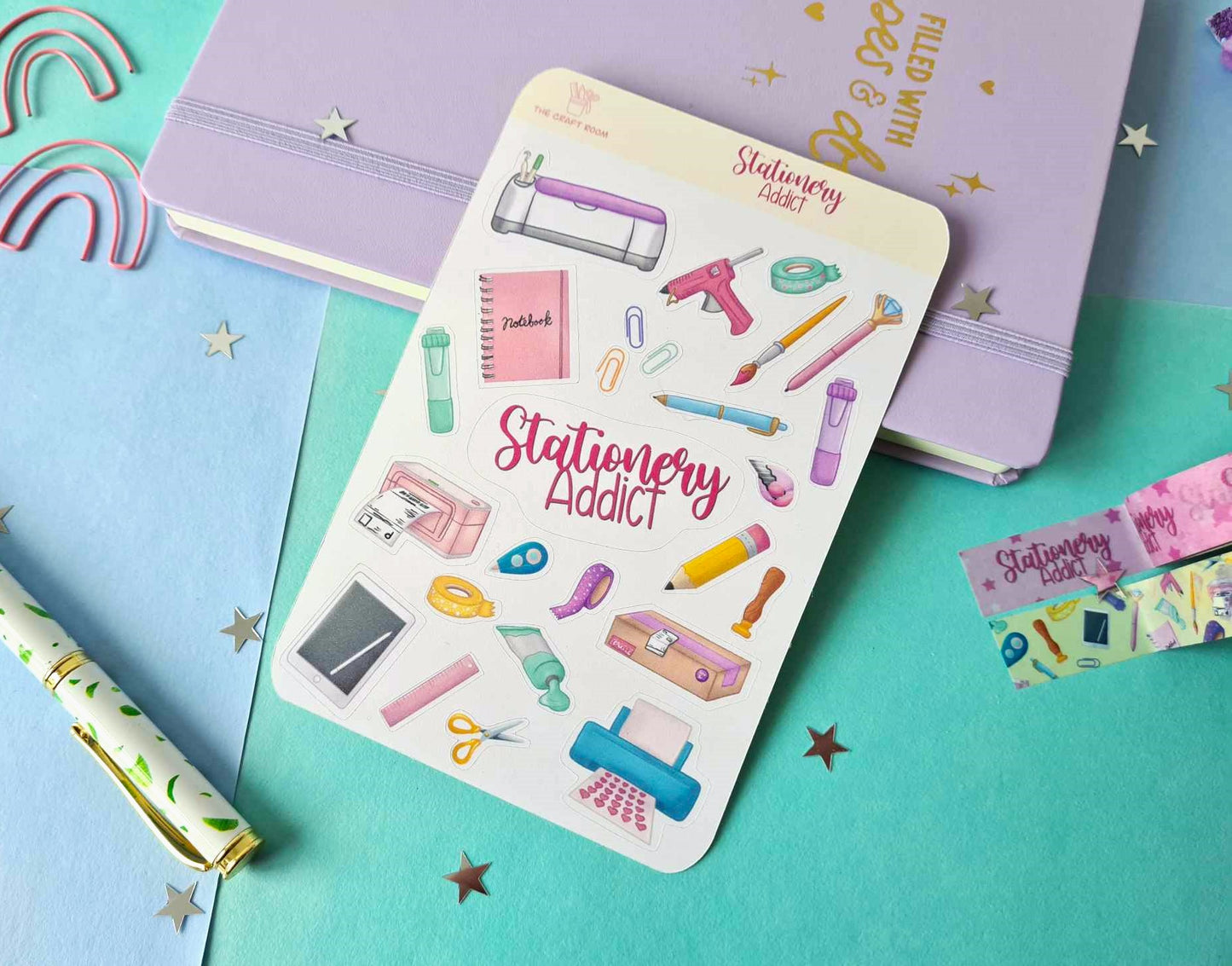 Stationery Addict Sticker Sheet