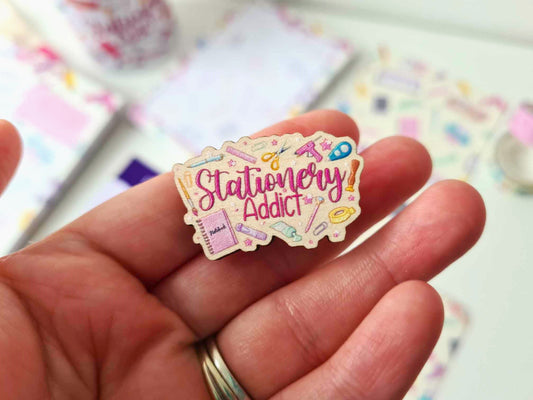 Stationery Addict Wooden Pin