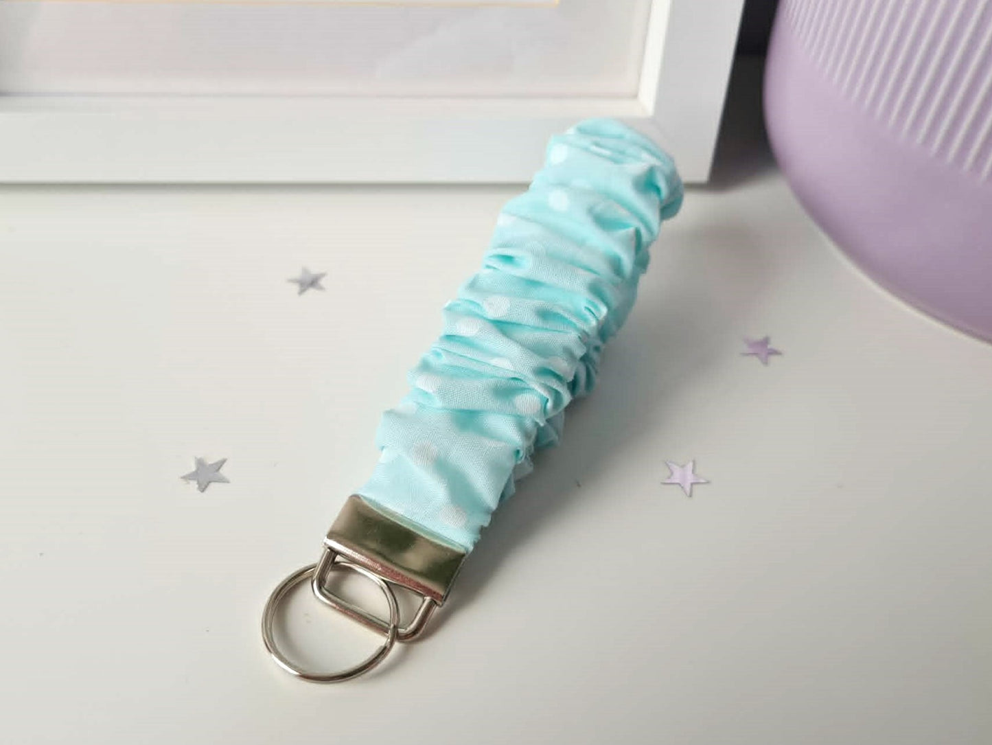 Pastel Spotty Scrunchie Wristlet