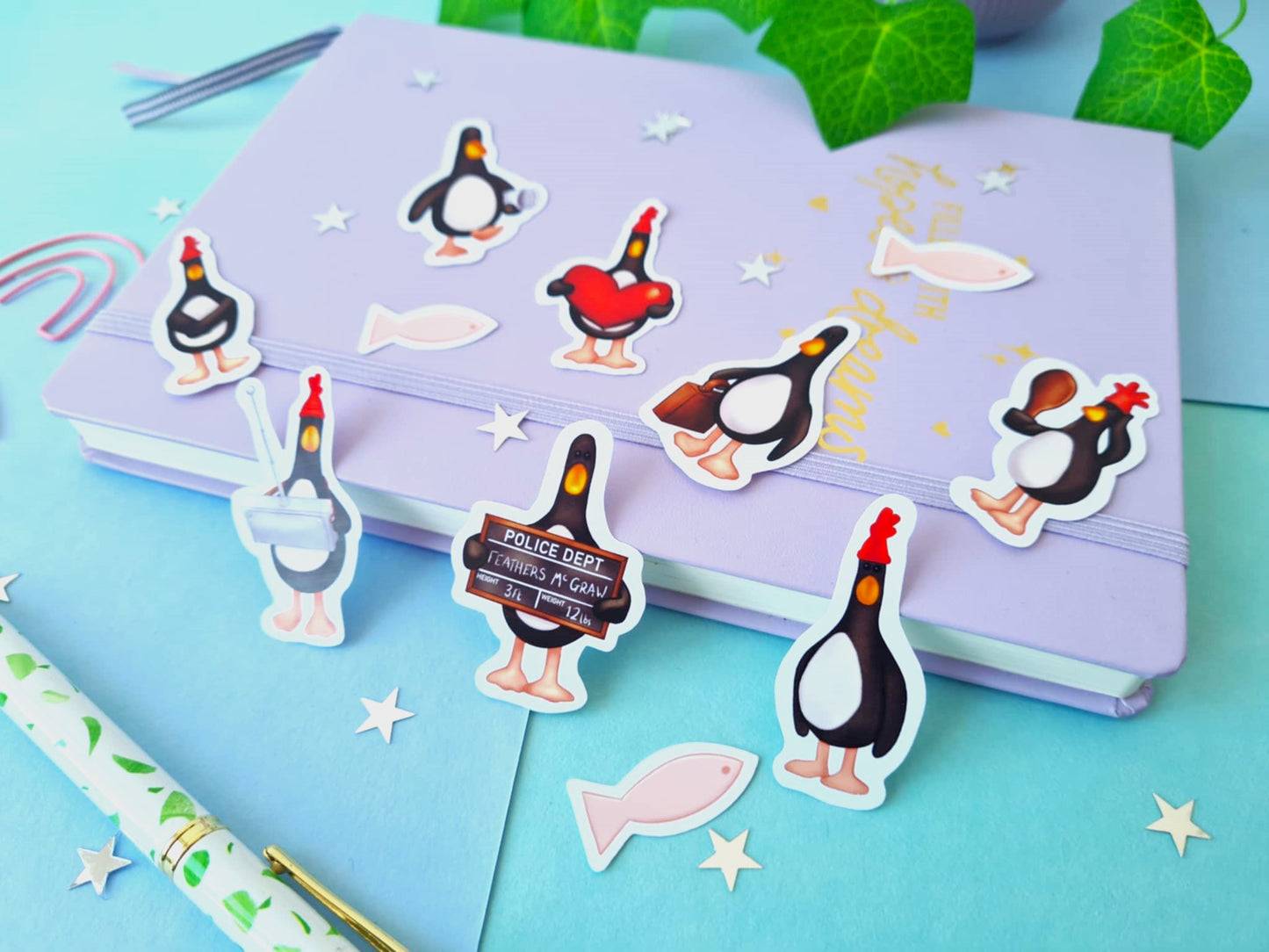 Evil Penguin Vinyl Sticker Pack