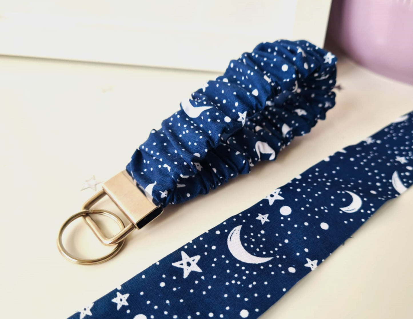Midnight Sky Scrunchie Wristlet