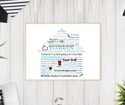 Personalised Word Art Print
