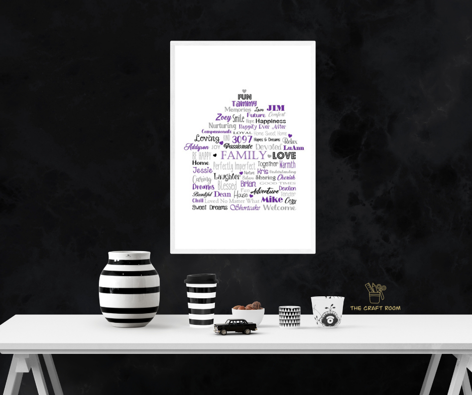 Personalised Word Art Print