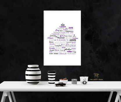 Personalised Word Art Print