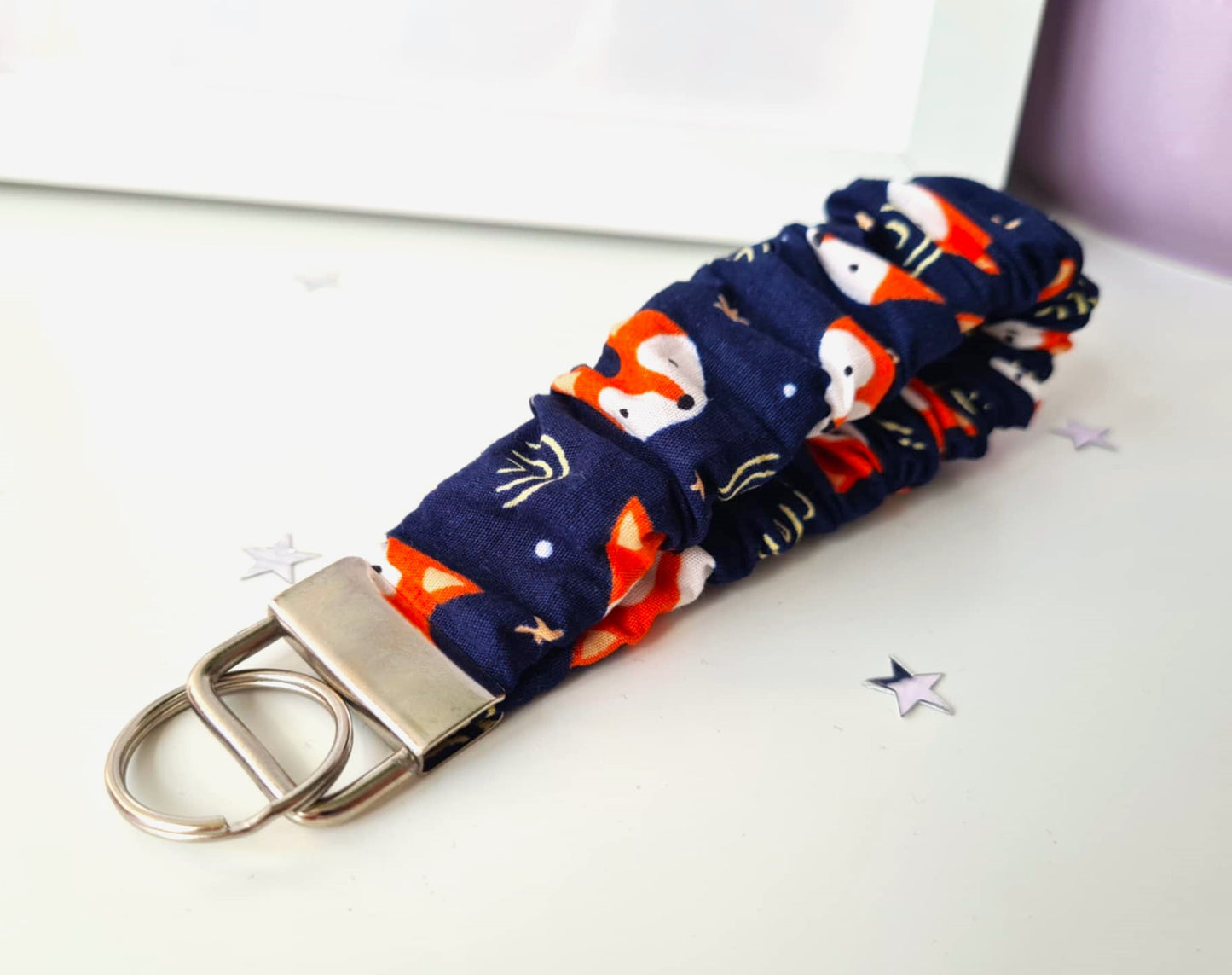 Foxes Scrunchie Wristlet