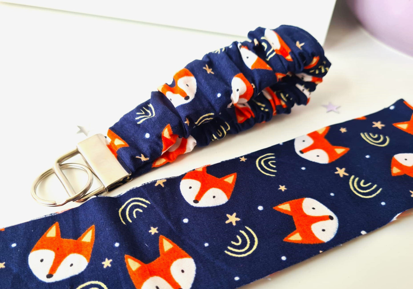 Foxes Scrunchie Wristlet