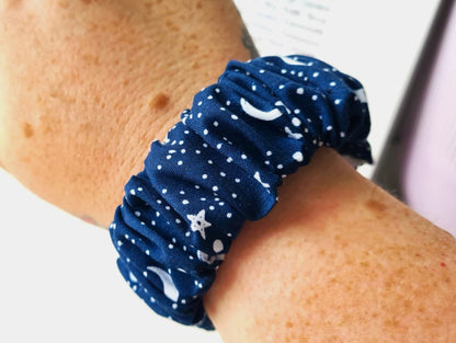 Midnight Sky Scrunchie Wristlet