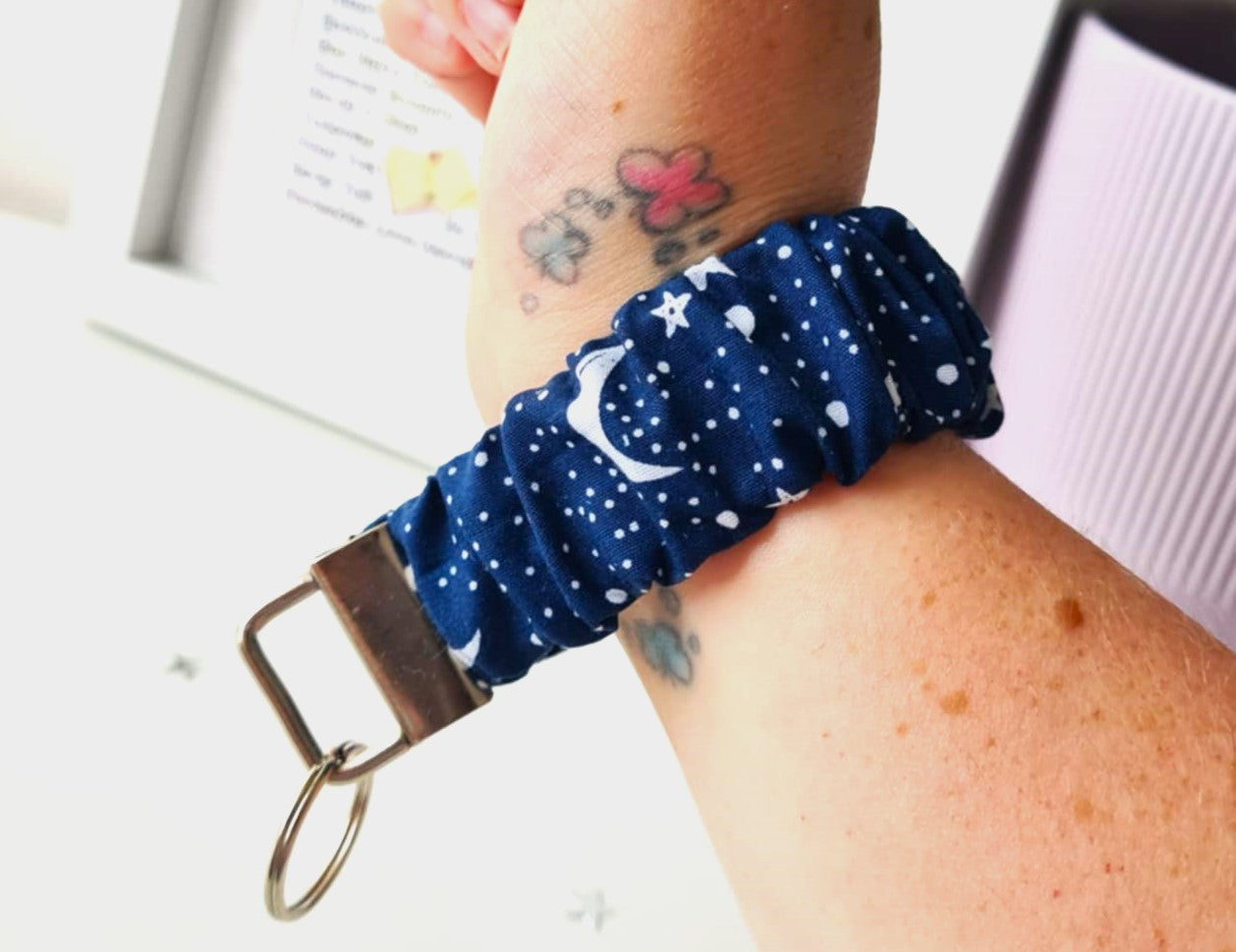 Midnight Sky Scrunchie Wristlet