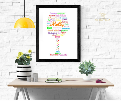 Personalised Word Art Print