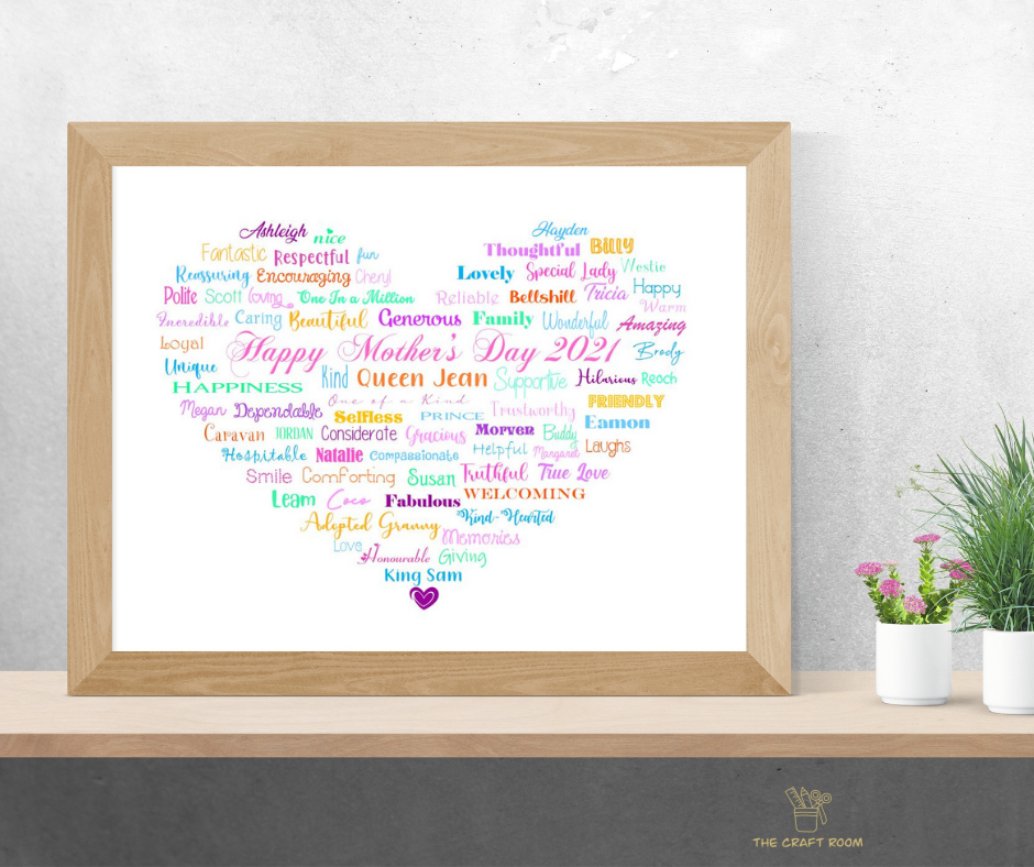 Personalised Word Art Print