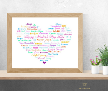 Personalised Word Art Print