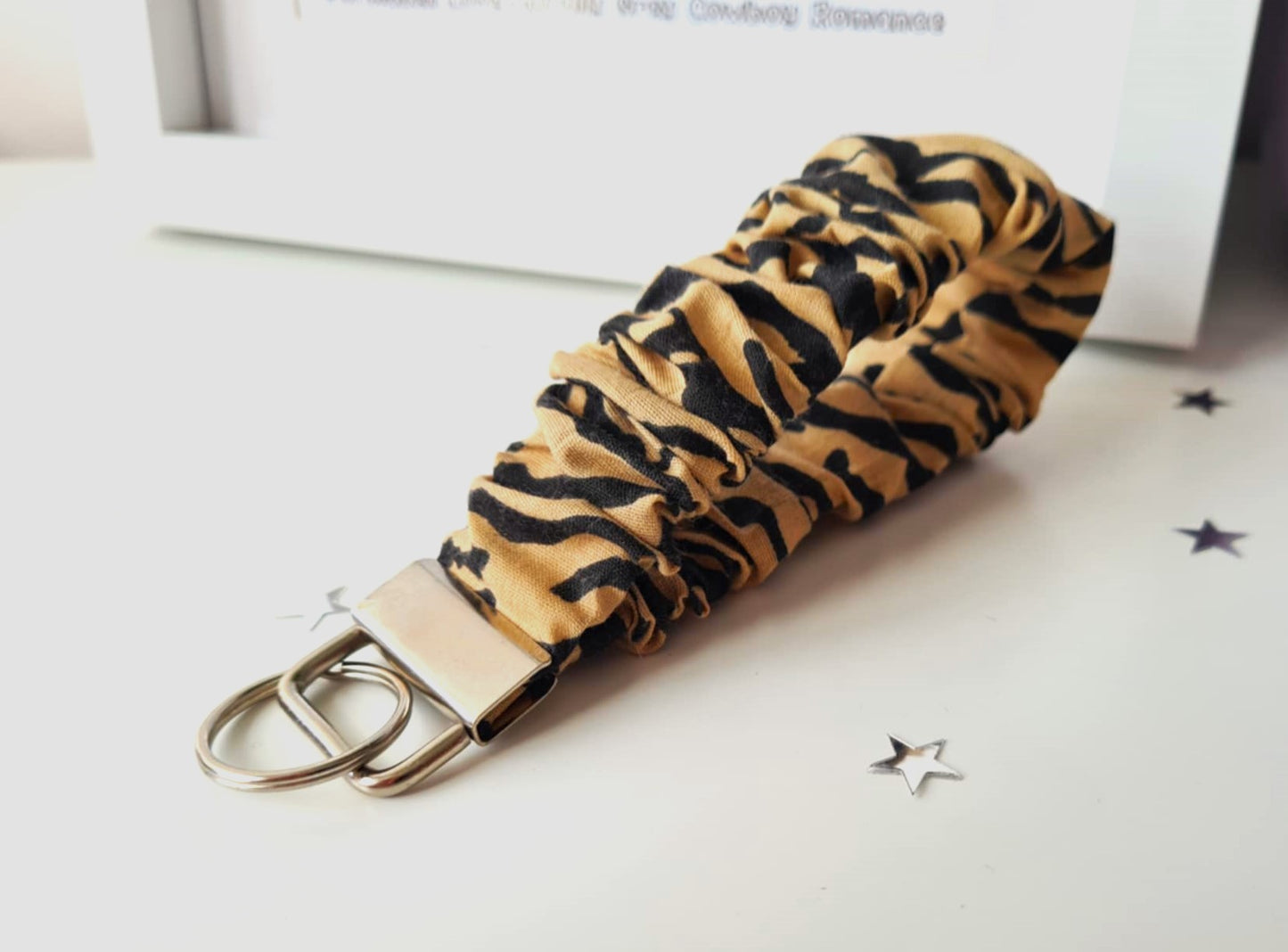 Tiger Stripe Scrunchie Wristlet