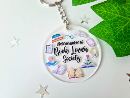 Book Lover Society Keychain