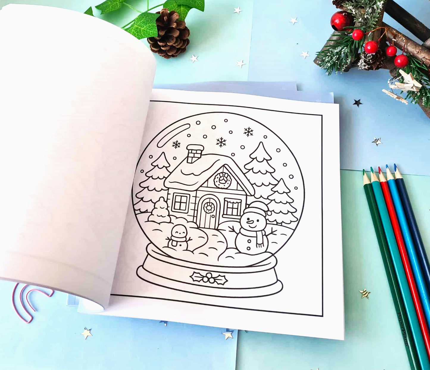 Snowy Wonder Colouring Book