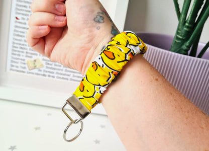 Ducky Themed Scrunchie Wristlet